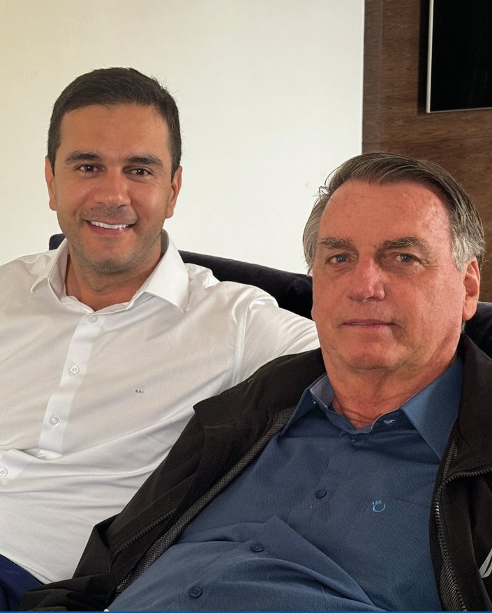 Renato Araújo ao lado de Jair Bolsonaro